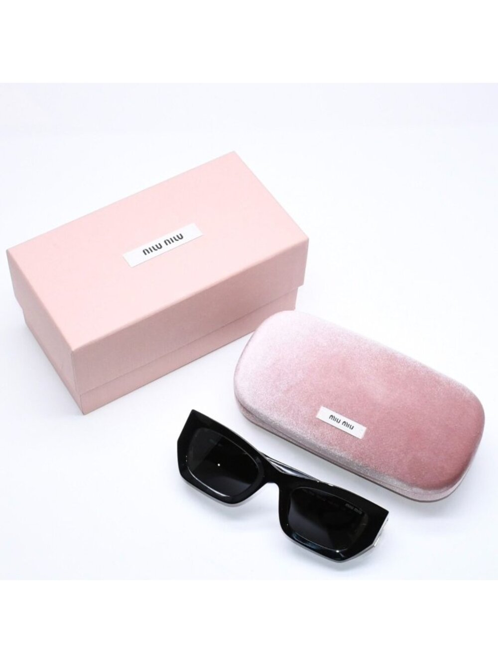 Miu Miu Sunglasses Eyewear Black Gold